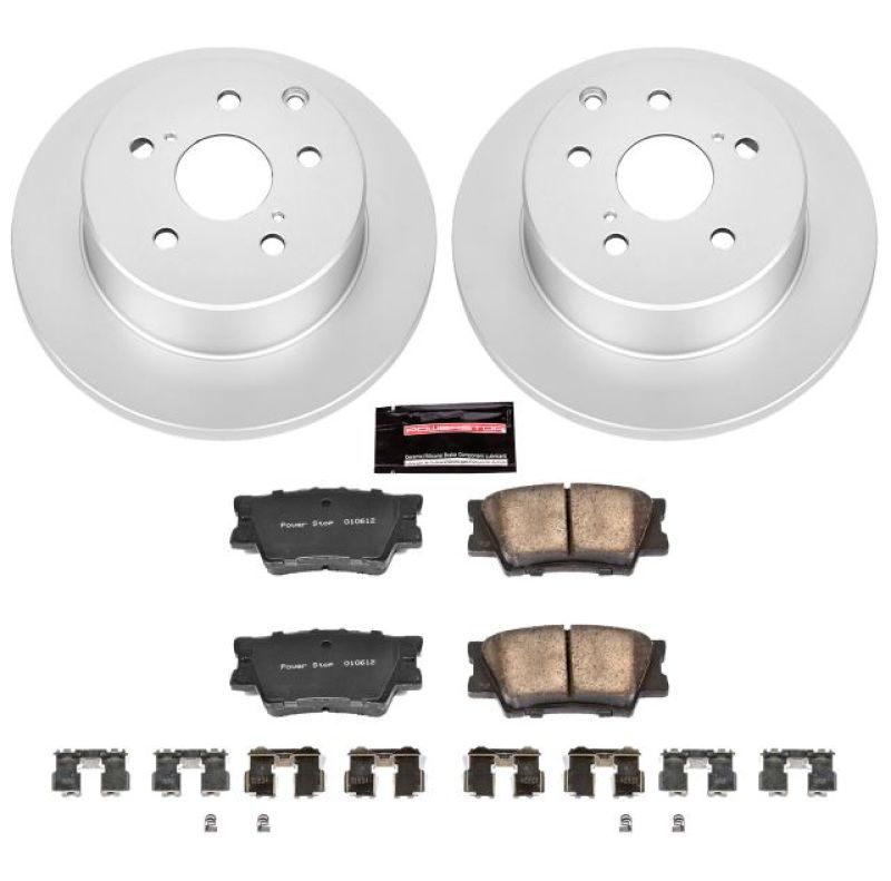 Power Stop Rear Z17 Evolution Geomet Coated Brake Kit Lexus HS250h 2010-2012 / Toyota RAV4 2006-2018 | CRK4671