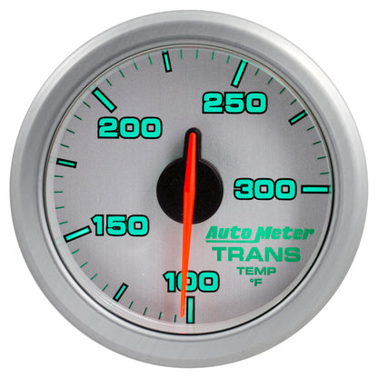 Autometer Airdrive 2-1/6in Trans Temperature Gauge 100-300 Degrees F Silver Universal | 9157-UL