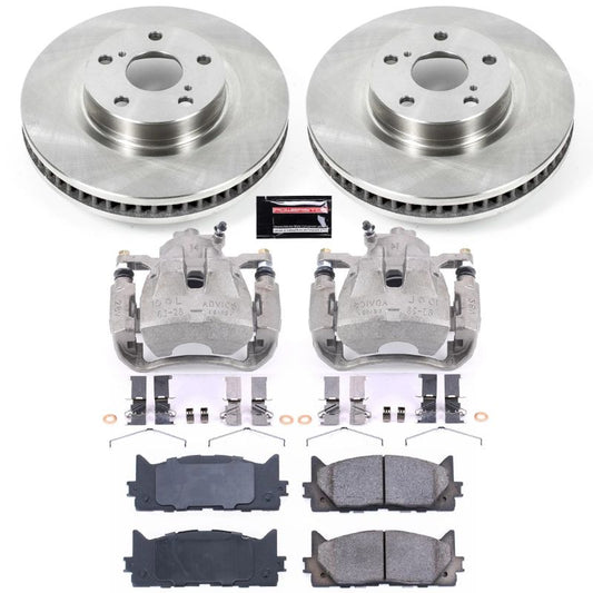 Power Stop Front Autospecialty Brake Kit w/ Calipers Lexus ES300h 2013-2018 / ES350 2007-2018 / Toyota Avalon 2008-2018 / Camry 2007-2017 | KCOE3053