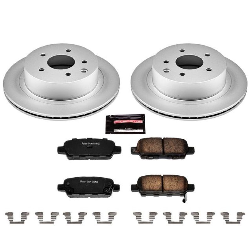 Power Stop Rear Z17 Evolution Geomet Coated Brake Kit Infiniti G35 2003-2005 / Nissan 350Z 2003-2005 | CRK103