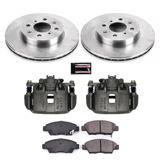 Power Stop Front Autospecialty Brake Kit w/ Calipers Honda Fit 2015-2019 | KCOE7032A