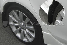 Rally Armor Basic Black Mud Flap w/ Black Logo Mitsubishi Lancer 2007-2017 | MF8-BAS-BLK