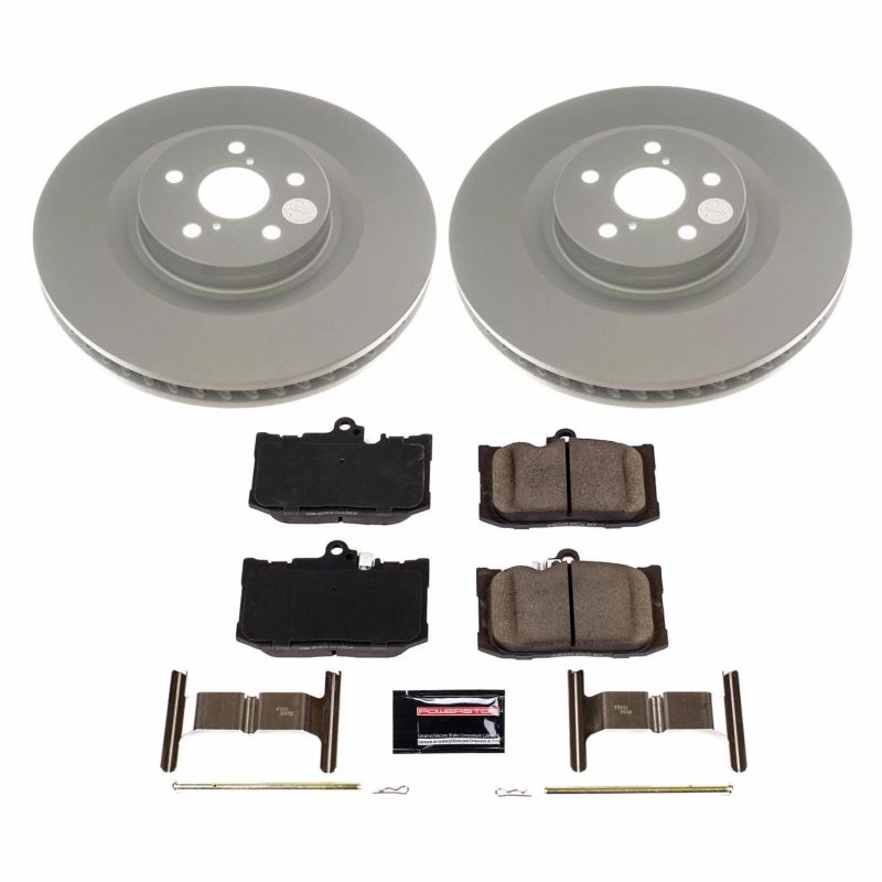 Power Stop Front Z17 Evolution Geomet Coated Brake Kit Lexus GS350 2013-2020 / RC350 15-2020 / RC200t 2016-2017 / RC300 2016-2020 / GS300 2018-2019 | CRK8418