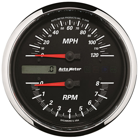 Autometer Pro-Cycle Gauge Tachometer/Speedometer 4 1/2in 8K Rpm/120 Mph Black Universal | 19466