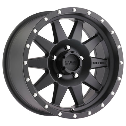 Method MR301 The Standard 20x10 -18mm Offset 5x5 94mm CB Matte Black Wheel
