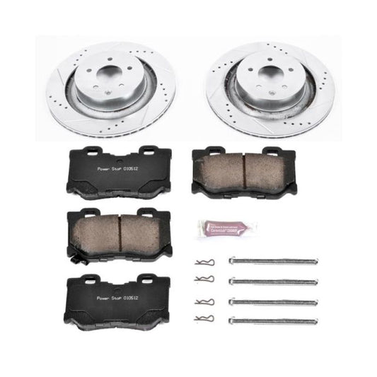 Power Stop Rear Z23 Evolution Sport Brake Kit Infiniti G37 2008-2013 / Q60 2014-2015 / Nissan 350Z 2009 / 370Z 2009-2019 | K4732