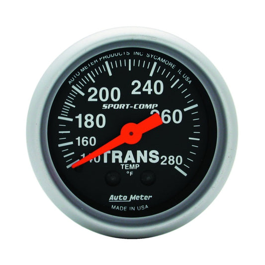 Autometer Sport Comp 140-280F Transmission Temperature Gauge | 3351