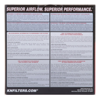 K&N Custom Round Racing Assembly Red 5.875in OD x 3.25in Height | 56-1622