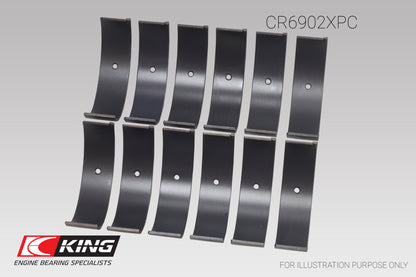 King Nissan VQ35HR / VQ37VHR / VR30DTT Connecting Rod Bearing Set (Size +.25) | CR6902XPC0.25