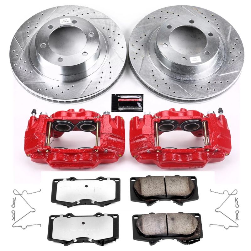 Power Stop Front Z36 Truck and Tow Brake Kit w/ Calipers Lexus GX470 2003-2009 / Toyota 4Runner 2003-2009 | KC2421-36