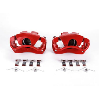 Power Stop Front Red Calipers w/ Brackets Pair Lexus ES300h 2013-2019 / ES350 2007-2018 / Toyota Avalon 2008-2018 / Camry 2007-2017 | S3128