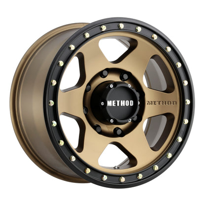 Method MR310 Con6 17x8.5 0mm Offset 8x6.5 130.81mm CB Method Bronze/Black Street Loc Wheel