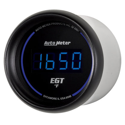 Autometer Cobalt EGT Exhaust Gas Temperature Gauge Digital Blue LED 52mm Universal | 6945