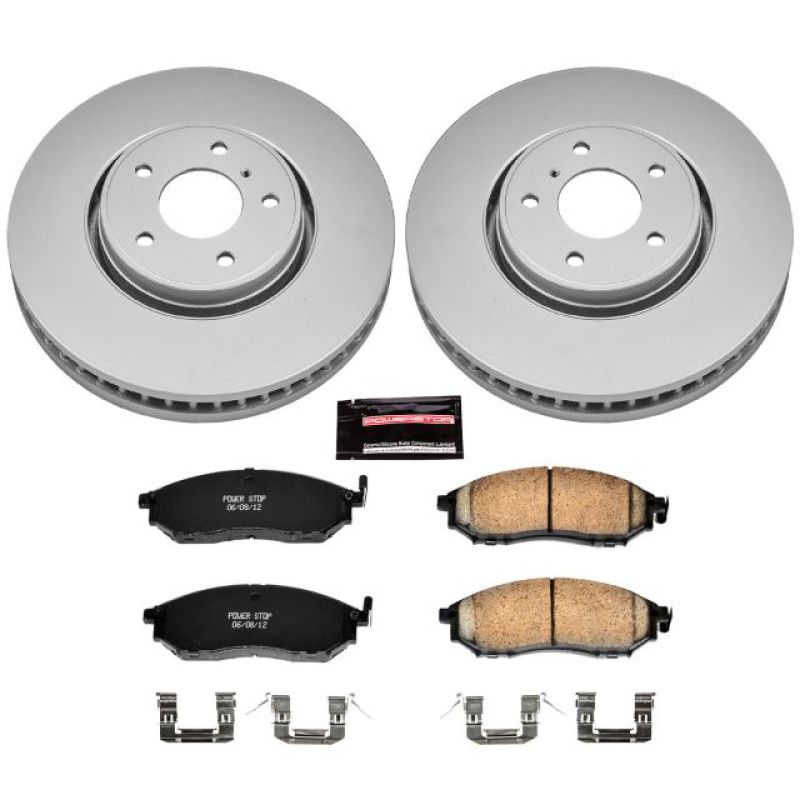 Power Stop Front Z17 Evolution Geomet Coated Brake Kit Infiniti FX35 2005-2012 / FX45 2005-2008 / FX37 2013 / QX70 2014 | CRK5264