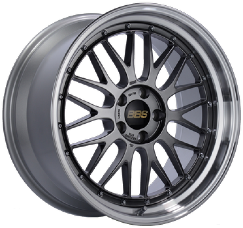 BBS LM 19x9.5 5x120 ET35 Diamond Black Center Diamond Cut Lip Wheel -82mm PFS/Clip Required | LM228DBPK