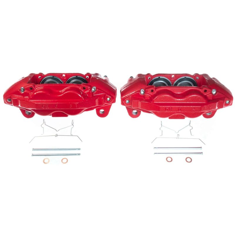 Power Stop Front Red Calipers Pair Toyota Sequoia 2016-21 / Tundra 15-21 | S7342