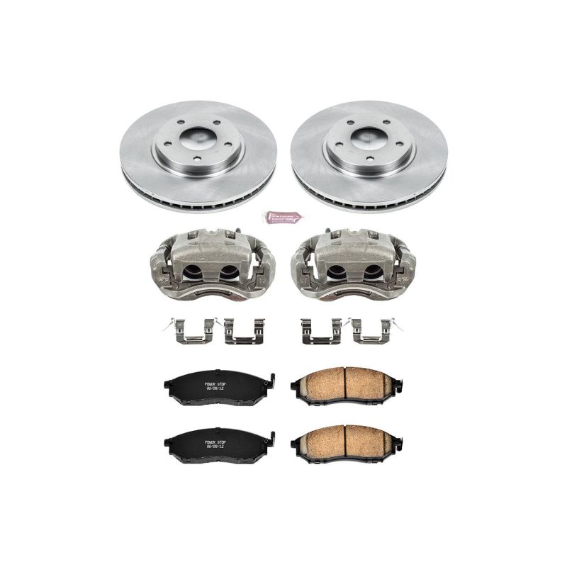 Power Stop Front Autospecialty Brake Kit w/ Calipers Infiniti M45 2003-2004 / Q45 2002-2006 | KCOE152