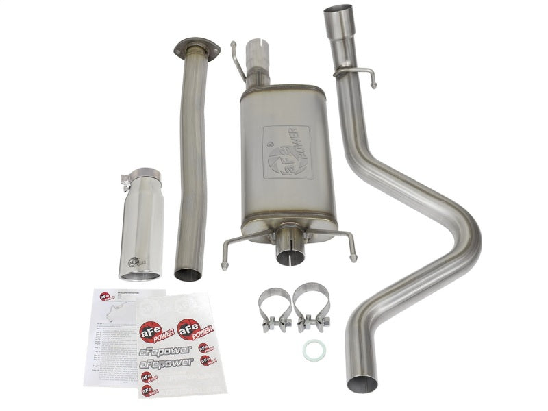 aFe MACH Force XP Cat-Back Stainless Steel Exhaust Syst w/Polished Tip Toyota Tacoma L4-2.7L 2005-2012 | 49-46031-P