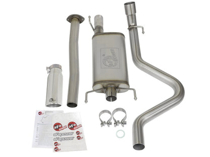 aFe MACH Force XP Cat-Back Stainless Steel Exhaust Syst w/Polished Tip Toyota Tacoma L4-2.7L 2005-2012 | 49-46031-P