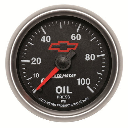 Autometer Sport-Comp II GM 52mm 0-100 PSI Mechanical Oil Pressure Gauge Universal | 3621-00406