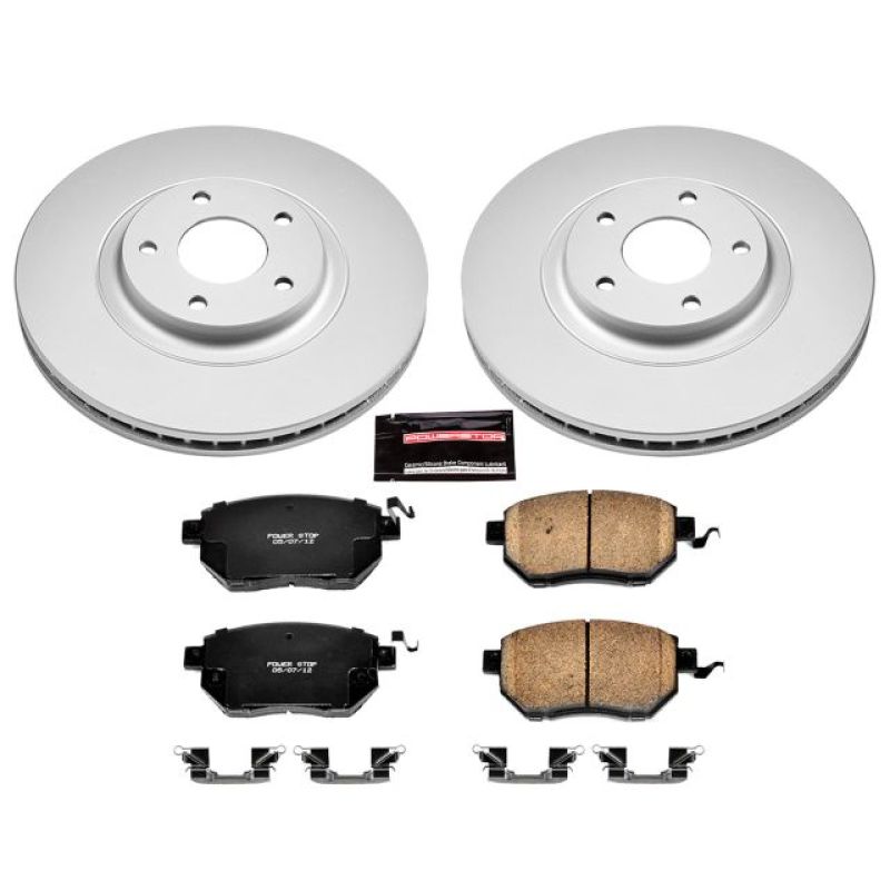 Power Stop Front Z17 Evolution Geomet Coated Brake Kit Infiniti FX35 2003-2005 / FX45 2003-2005 | CRK091