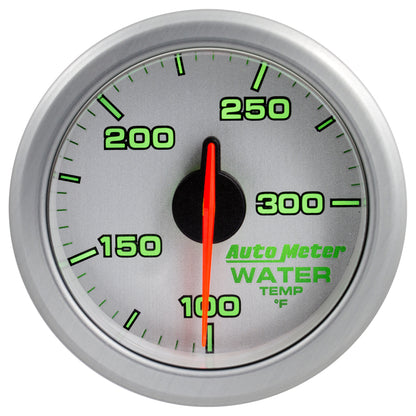 Autometer Airdrive 2-1/6in Water Temperature Gauge 100-300 Degrees F Silver Universal | 9154-UL