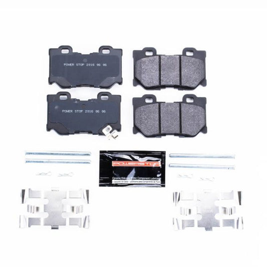 Power Stop Rear Track Day SPEC Brake Pads Infiniti FX50 2009-2013 / G37 2008-2013 / M35h 2013 / M37 2011-2013 / M56 2011-2013 / Q50 2014-2020 / Q60 2014-2020 / Q70 2014-2019 / Q70L 15-2019 / QX70 2014 / Nissan 370Z 2009-2020 | PSA-1347
