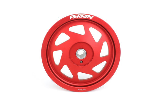 Perrin 22-24 WRX / 2022 BRZ/GR86 / 18-22 Crosstrek / 19-22 Forester / 20-22 Outback / 20-22 Legacy Crank Pulley Red | PSP-ENG-106RD