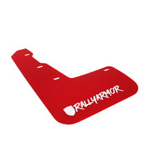 Rally Armor UR Red Mud Flap w/ White Logo and Altered Font WRX 15-21 / STI 15-21 | MF32-UR-RD/WH-X