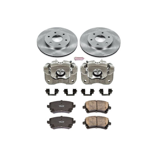 Power Stop Front Autospecialty Brake Kit w/ Calipers Nissan Pathfinder Armada 2004-2005 / Armada 2004-2005 / Titan 2004-2005 | KCOE2442