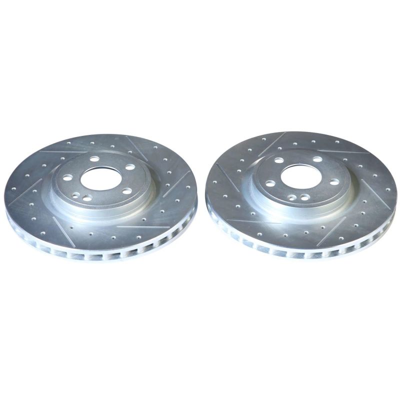 Power Stop Front Evolution Drilled & Slotted Rotors Pair Infiniti QX30 2017-2019 | EBR1821XPR