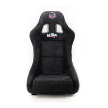 NRG FRP Bucket Seat ULTRA Edition - Medium | Black Alcantara/Gold Glitter Back