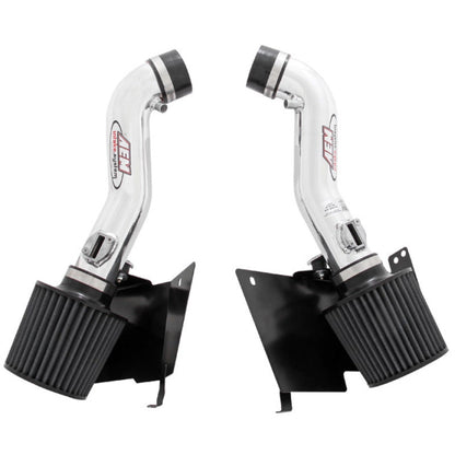 AEM Polished Dual Inlet Cold Air Intakes w/ Heat Sheilds Nissan 350Z 3.5L 2007-2008 | 21-677P