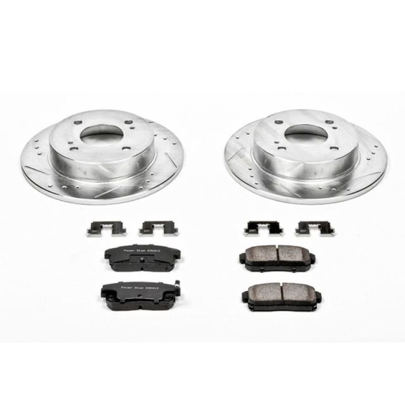 Power Stop Rear Z23 Evolution Sport Brake Kit Infiniti G20 2001-2002 / Nissan Sentra 2001-2006 | K741