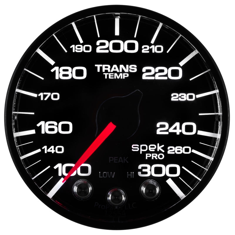 Autometer Spek-Pro 52.4mm 100-300 Deg F Digital Stepper Motor Transmission Temperature Gauge Universal | P342328