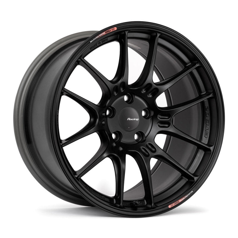 Enkei GTC02 19x9 5x114.3 40mm Offset 75mm Bore Matte Black Wheel