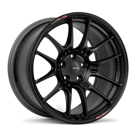 Enkei GTC02 18x9.5 5x114.3 15mm Offset 75mm Bore Matte Black Wheel