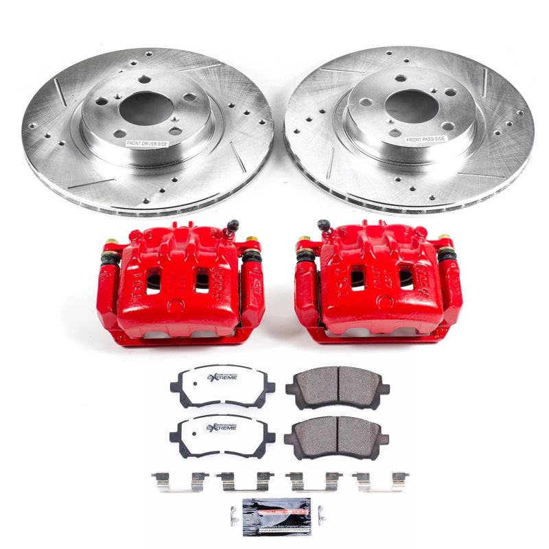 Power Stop 98-02 Subaru Forester Z26 Street Kit w/ Calipers - Front | KC1120-26