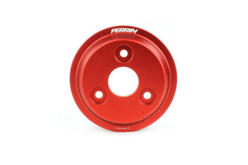 Perrin Lightweight Water Pump Pulley Red Subaru WRX 15-23 / Forester 14-18 / Crosstrek 18-20 / Impreza 17-22 | PSP-ENG-111RD