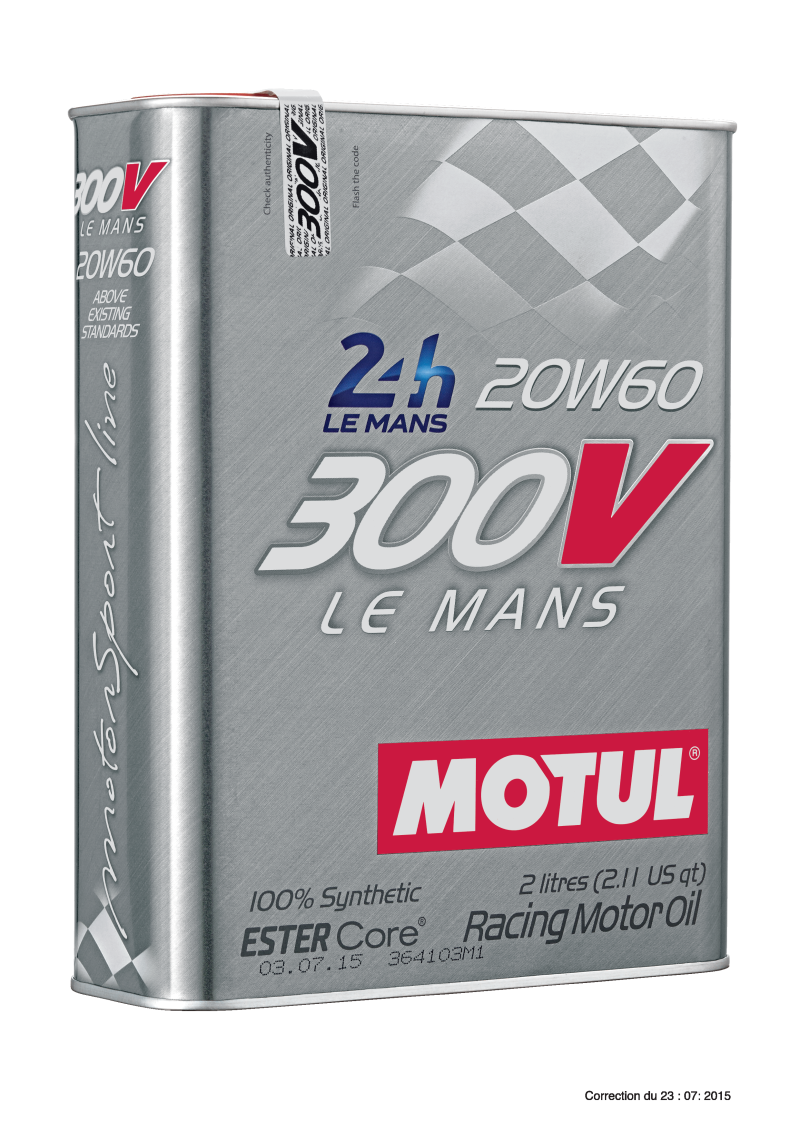 Motul 2L Synthetic-ester Racing Oil 300V LE MANS 20W60