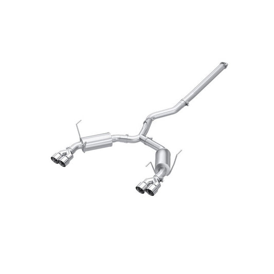 MBRP 22-24 Subaru WRX 3in Cat-Back Dual Split Rear Quad Tips Street Profile Exhaust | S4807304