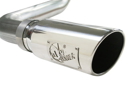 aFe MACHForce XP Exhaust Cat-Back SS-409 w/ Polished Tip Toyota Tundra V8-5.7L 2007-2009 | 49-46006-P