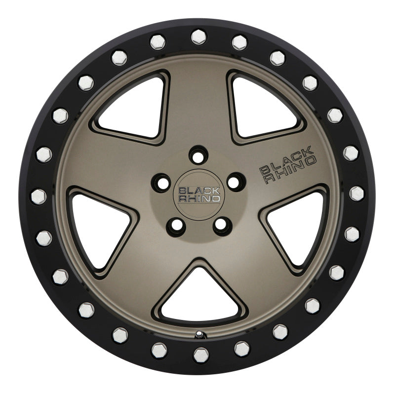 Black Rhino Crawler Beadlock 17x8.5 5x114.3 ET-32 CB 71.6 Matte Bronze w/Black Lip Wheel