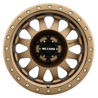 Method MR304 Double Standard 16x8 0mm Offset 6x5.5 108mm CB Method Bronze Wheel |  MR30468060900