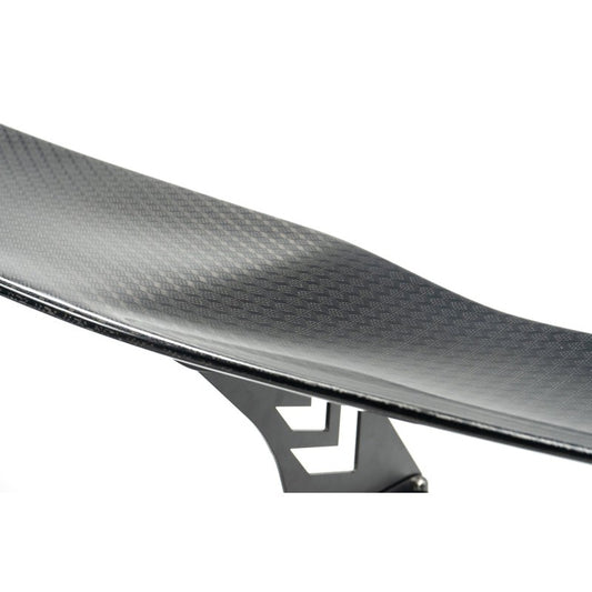 NRG Carbon Fiber Spoiler - Universal (69in.) w/ Diamond Weave/NRG Logo Stand Cut Out/Lrg Side Plate