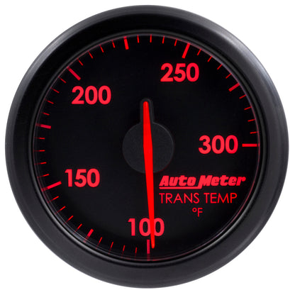 Autometer Airdrive 2-1/6in Trans Temperature Gauge 100-300 Degrees F Black Universal | 9157-T