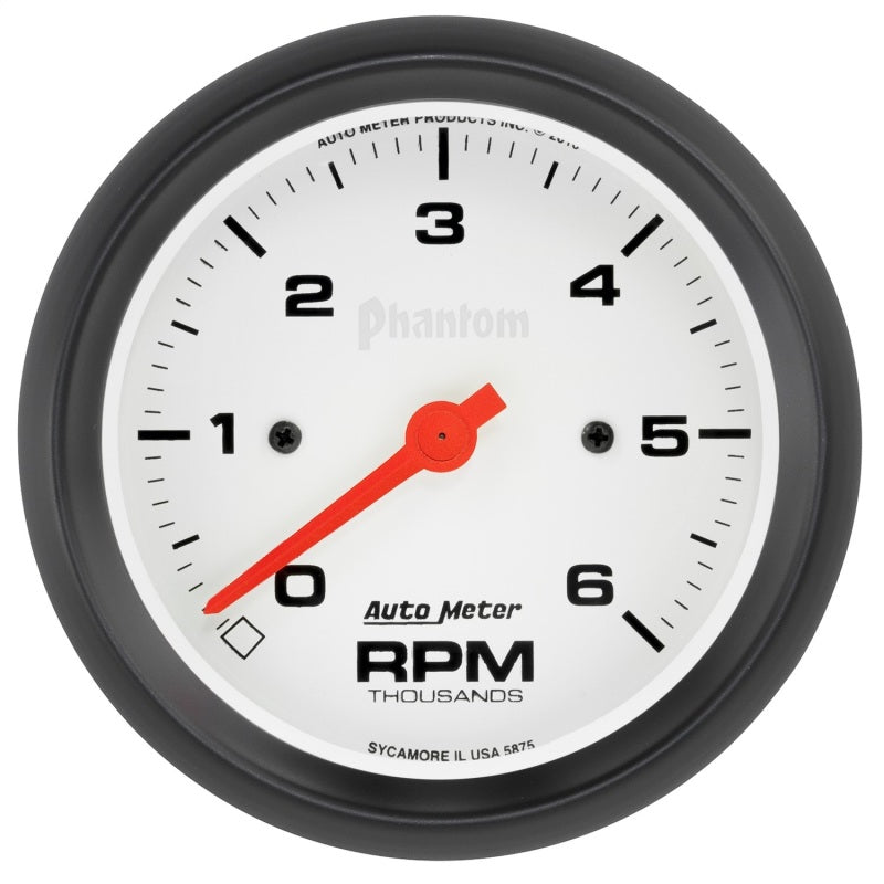 Autometer Phantom 6000RPM 3-3/8in. In-Dash Tachometer Gauge Universal | 5875