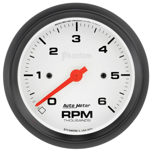 Autometer Phantom 6000RPM 3-3/8in. In-Dash Tachometer Gauge Universal | 5875