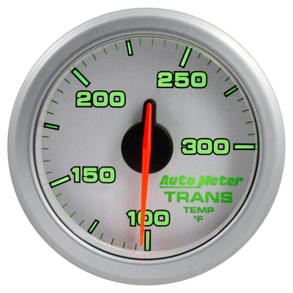 Autometer Airdrive 2-1/6in Trans Temperature Gauge 100-300 Degrees F Silver Universal | 9157-UL