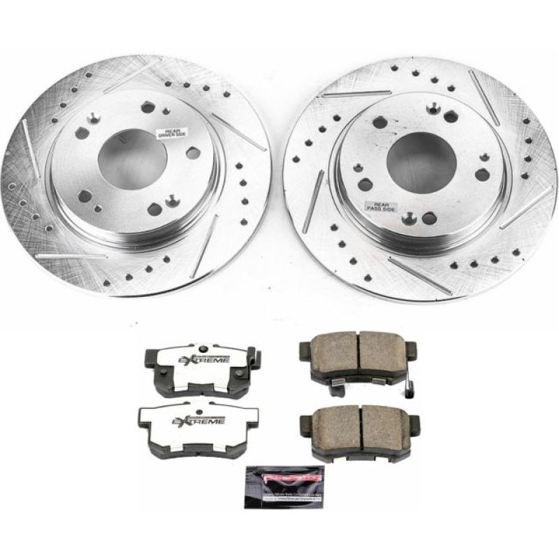 Power Stop Rear Z26 Street Warrior Brake Kit Honda CR-Z 2011-2015 | K5860-26